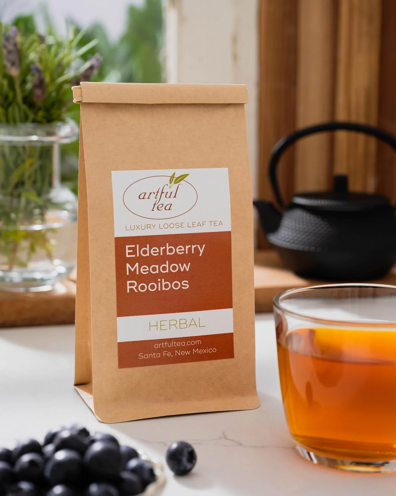 Elderberry Meadow Rooibos Herbal Tea - Image 3