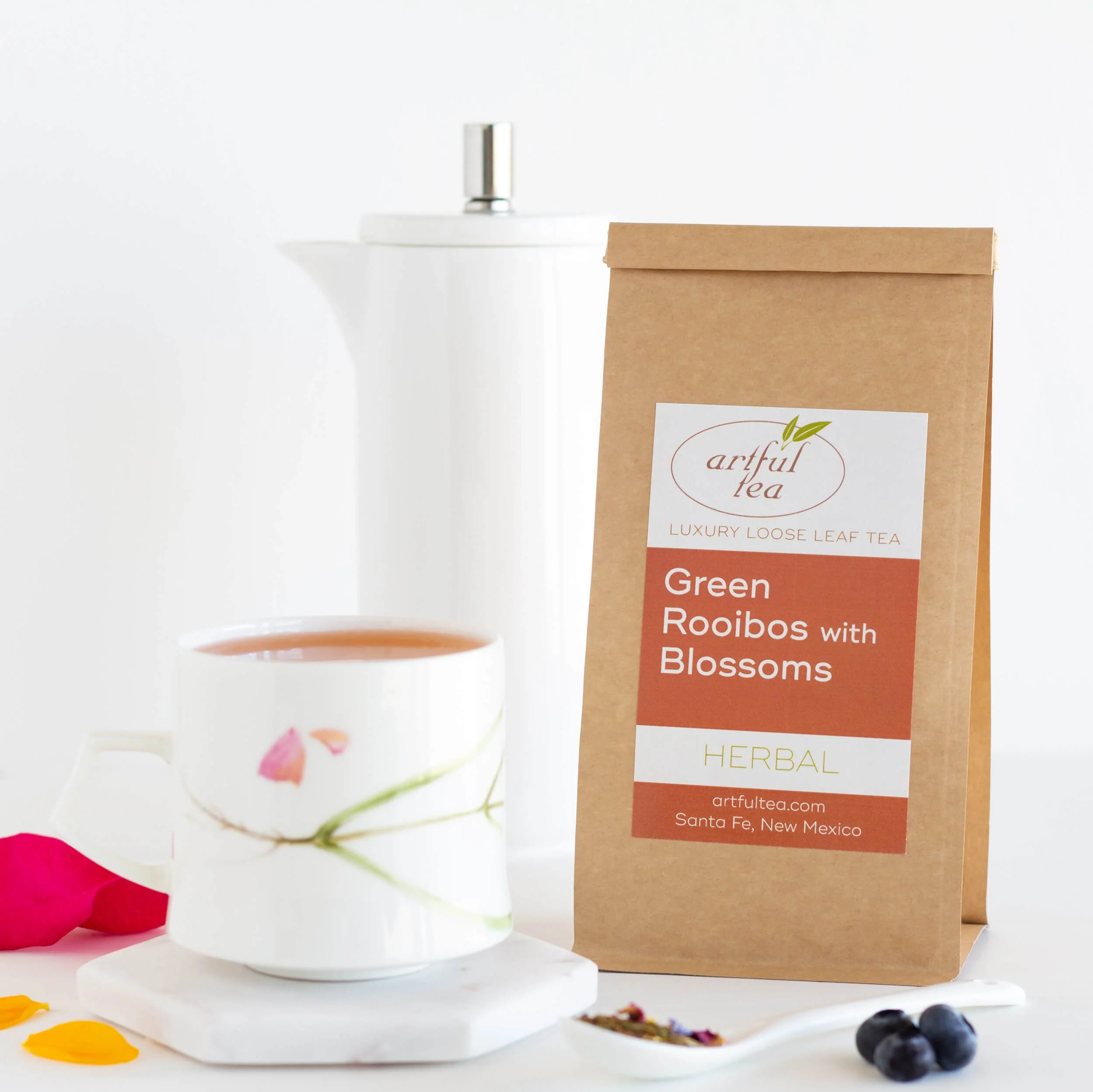 Green Rooibos with Blossoms Herbal Tea - Image 3